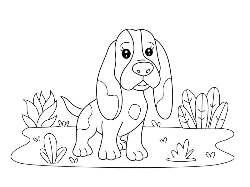 Dog Coloring Page