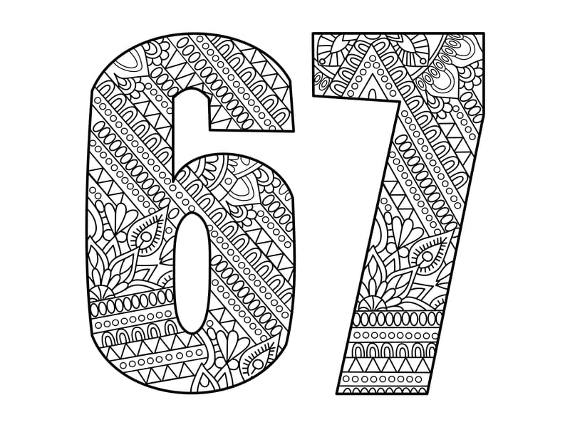 67 Mandala Coloring Page