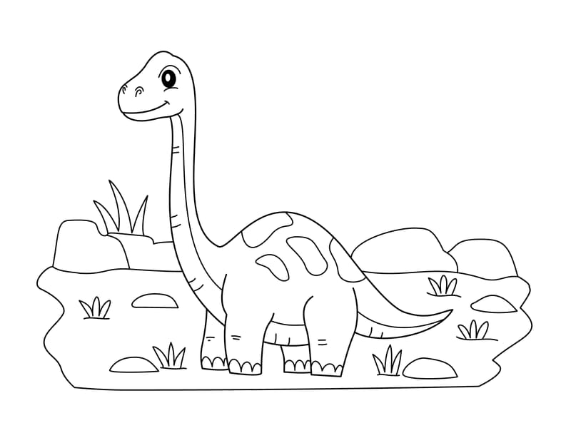 Brontosaurus Coloring Page
