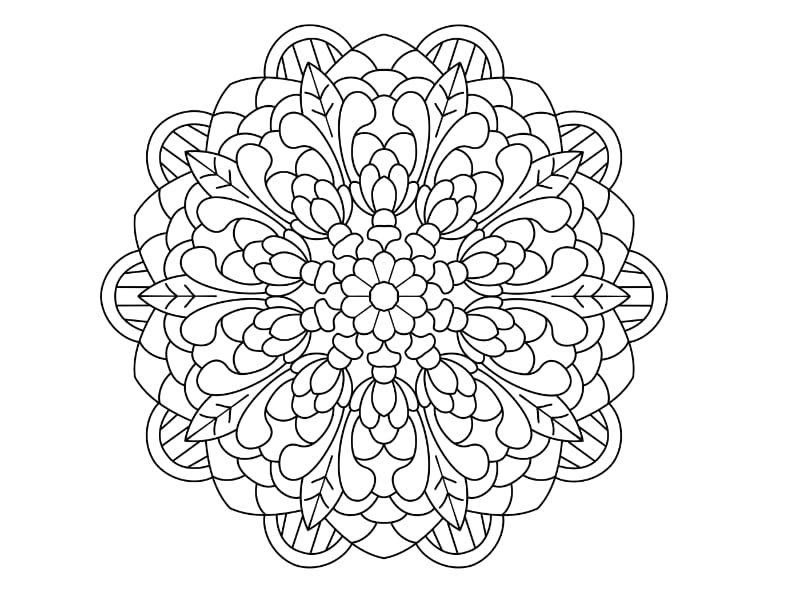Mandala Coloring Page