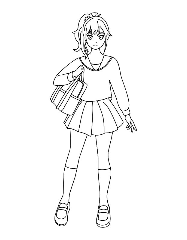 Superhero Coloring Page