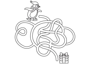 Wintermaze Coloring Page