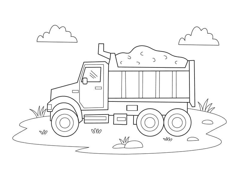 Truck Coloring Page