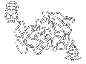 Wintermaze Coloring Page