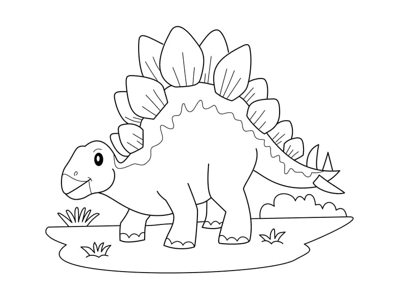 Stegosaurus Coloring Page