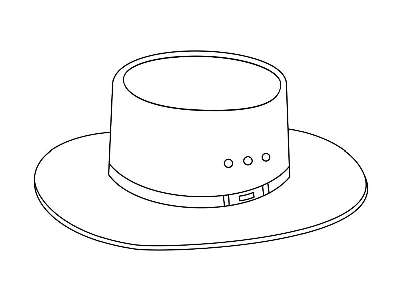 Akubra Hat Coloring Page