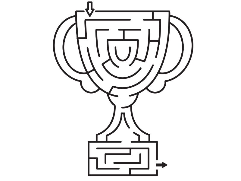 Soccer Maze Coloring Page