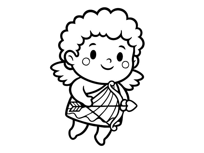 Cupid Coloring Page