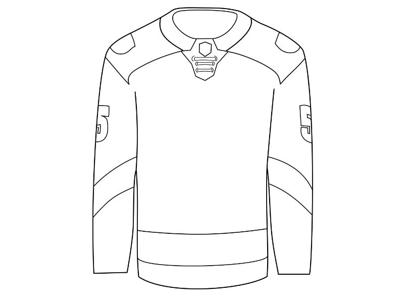 Hockey Jersey Coloring Page