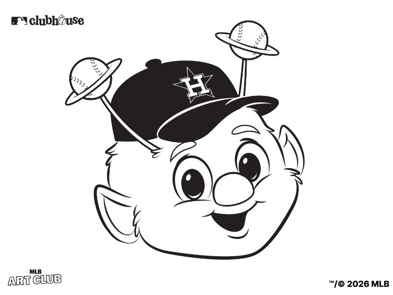 Houston Astros Orbit Coloring Page