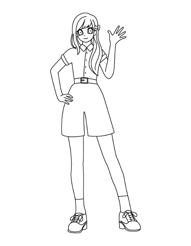 Superhero Coloring Page