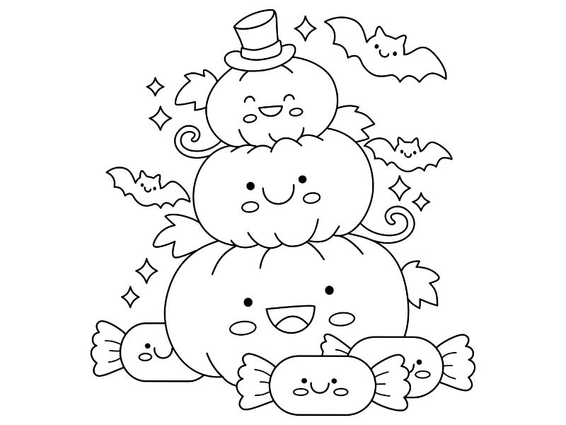 Pumpkins in a Stack