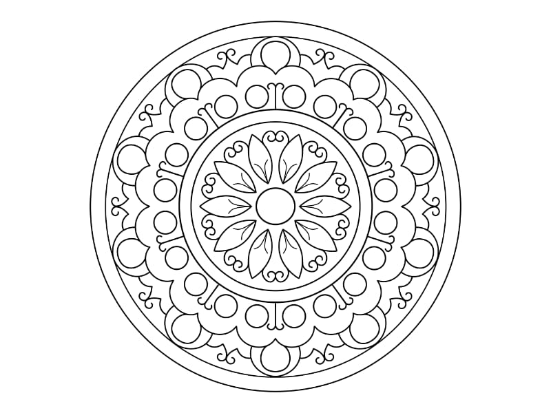 Mandala Coloring Page