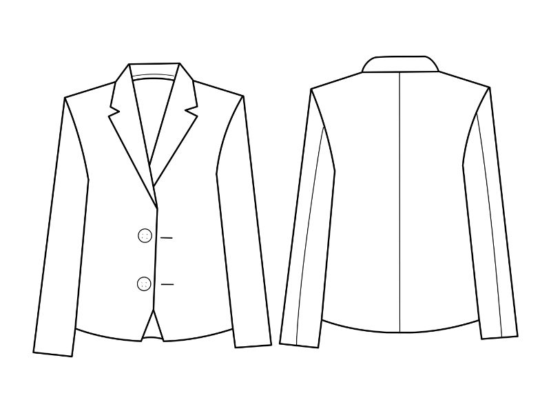 Suit Jacket Coloring Page