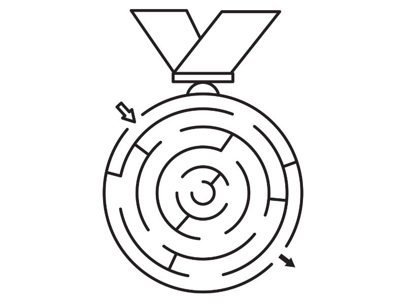 Soccer Maze Coloring Page