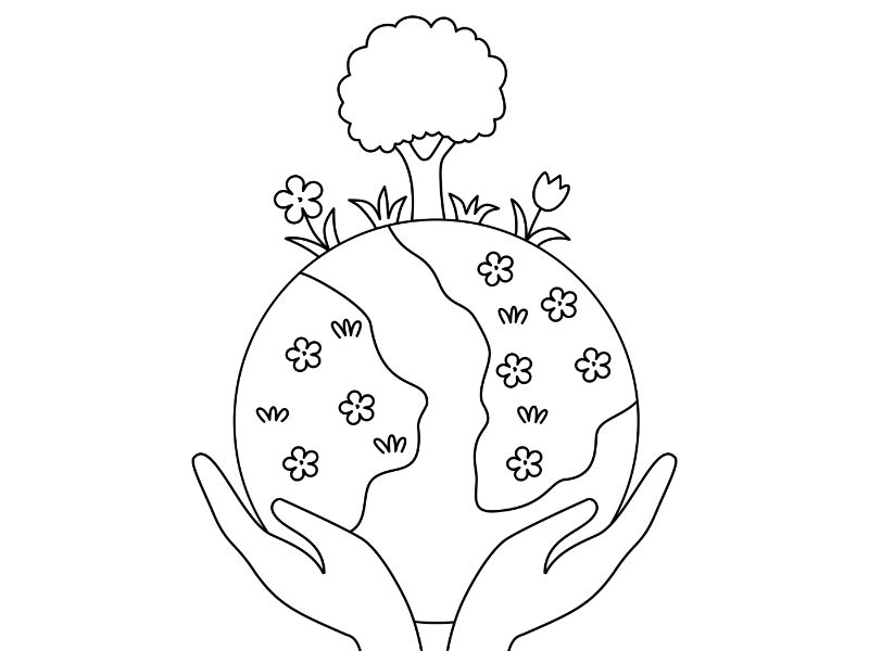 Earth Day Coloring Page