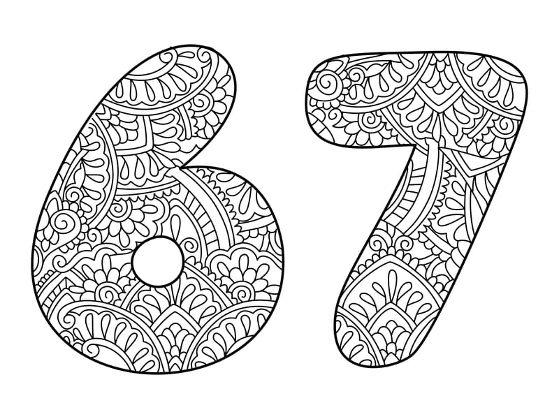 67 Mandala Coloring Page