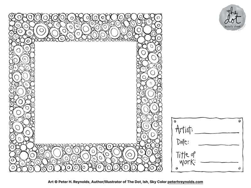 Circle Frame Coloring Page