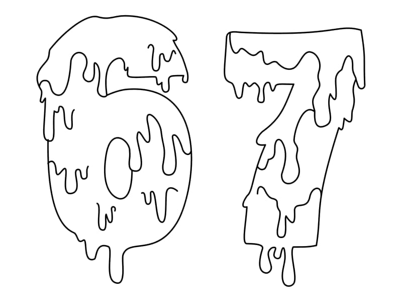 67 Slim Coloring Page