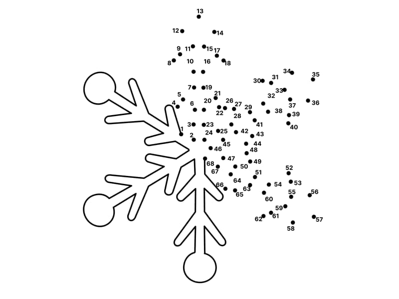Snowdot Coloring Page
