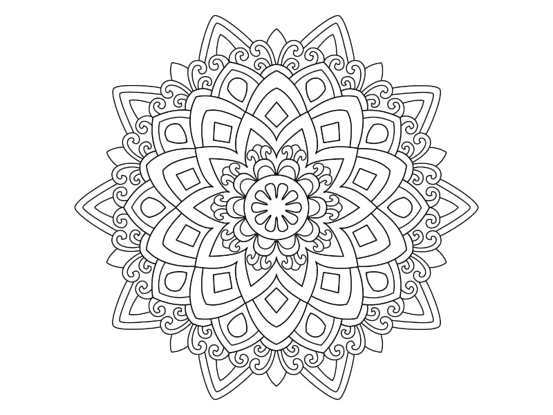 Mandala Coloring Page