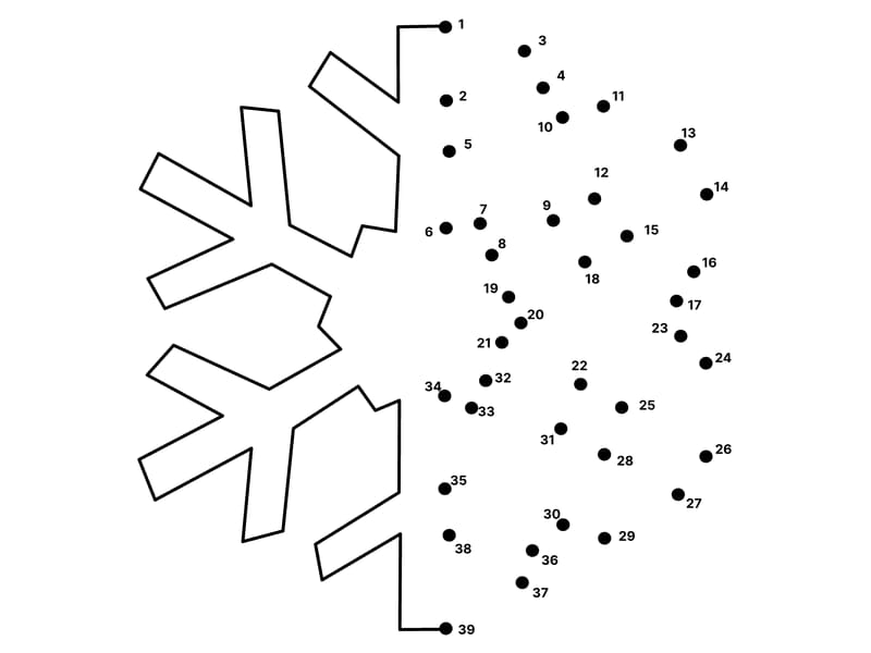 Snowdot Coloring Page