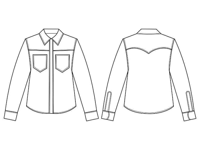 Cowboy Shirt Coloring Page