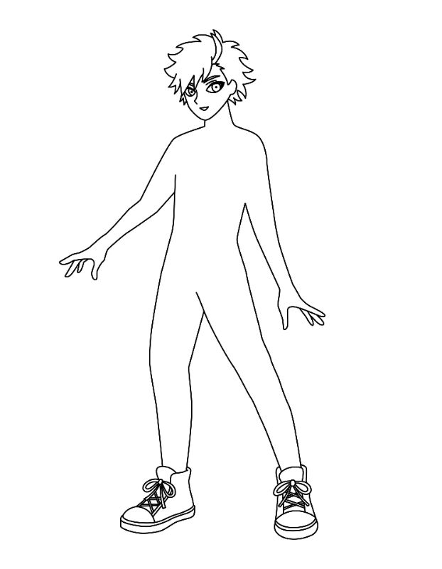 Superhero Coloring Page