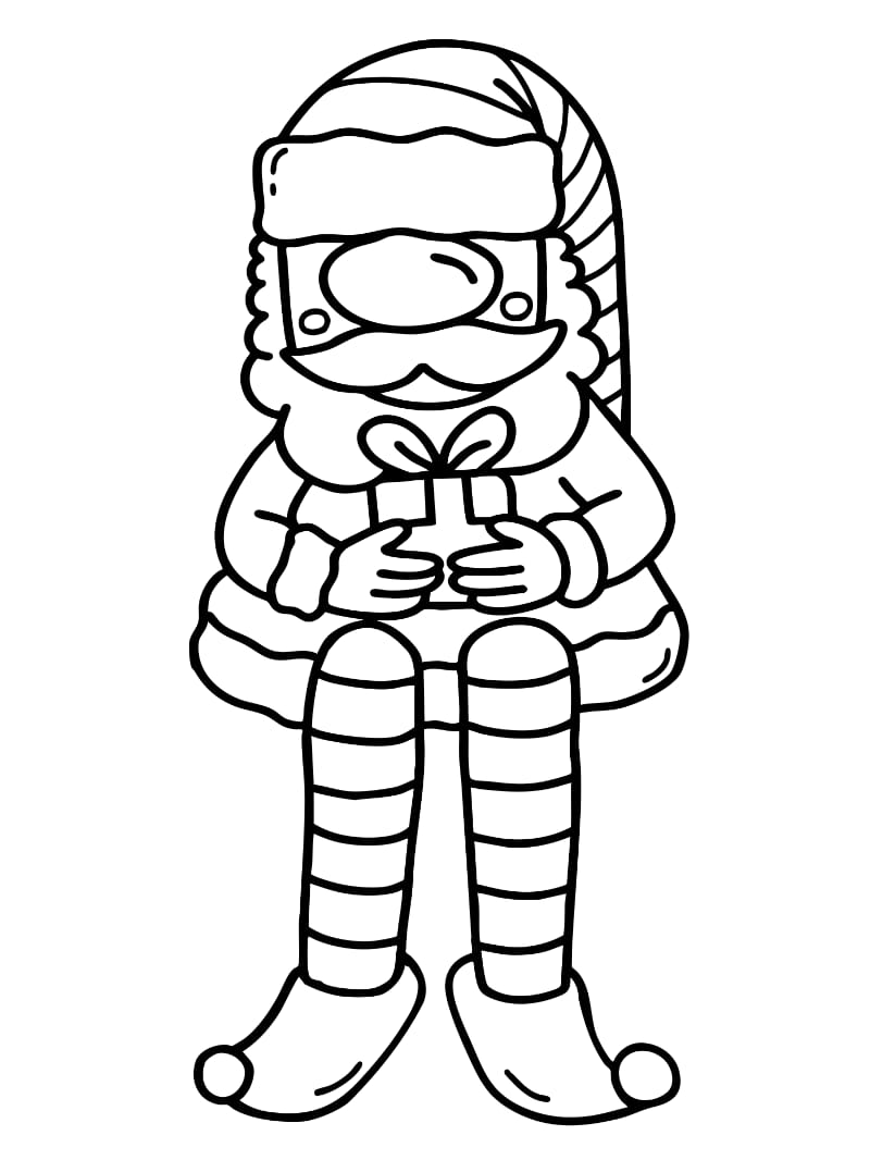 ElfonShelf Coloring Page