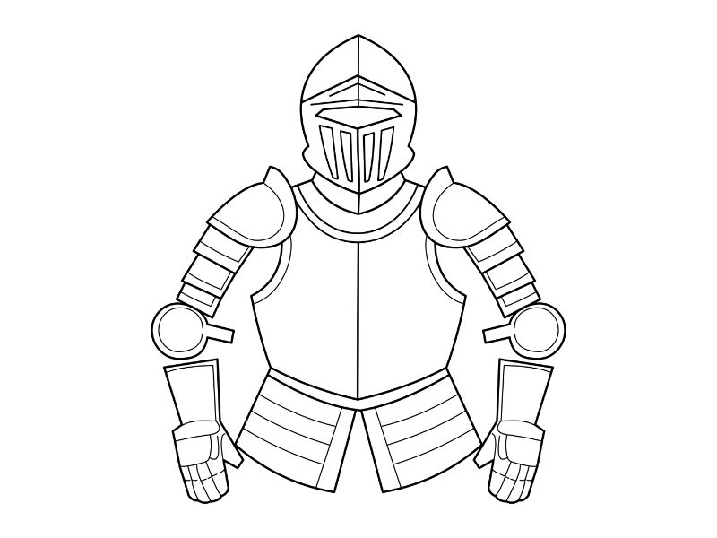 Armor Coloring Page
