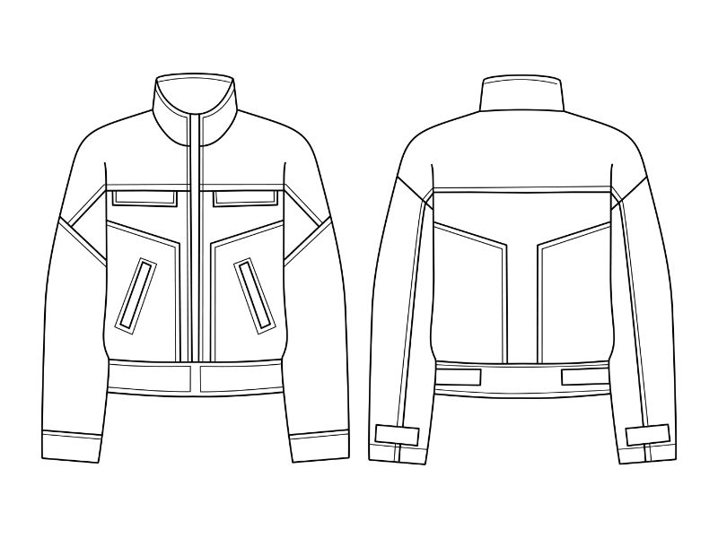 Cropped Jacket Coloring Page