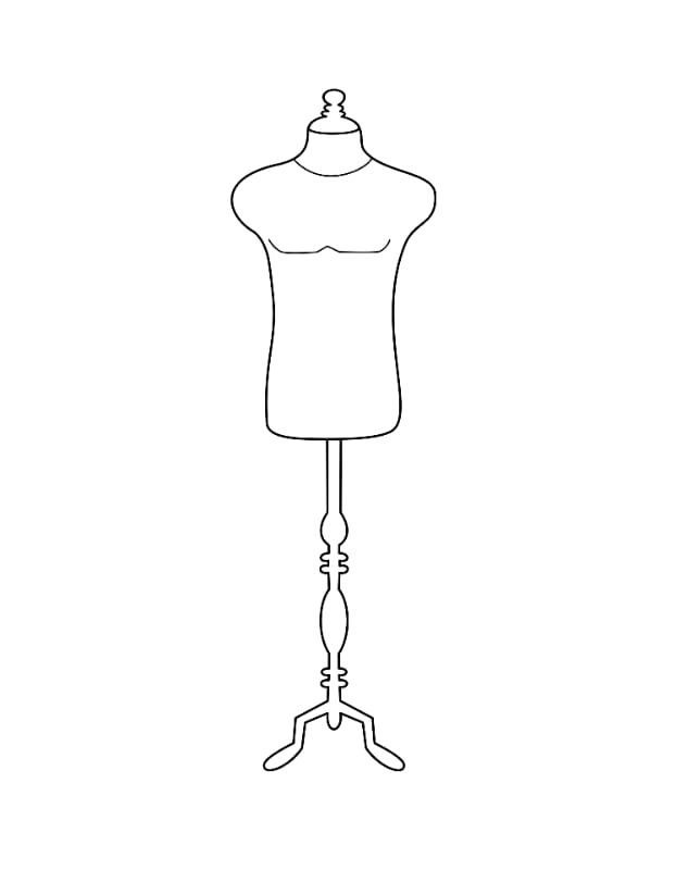 Man Single Coloring Page