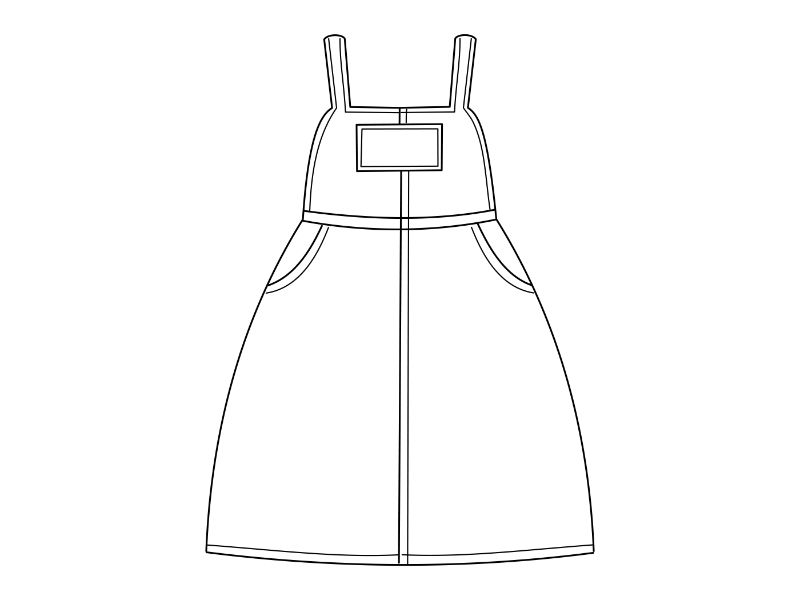 Overalls Coloring Page