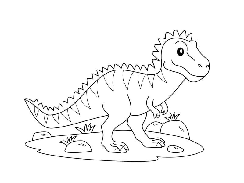 T-Rex Coloring Page