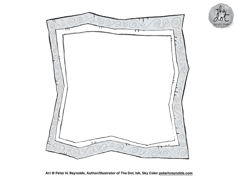 Angle Frame Coloring Page