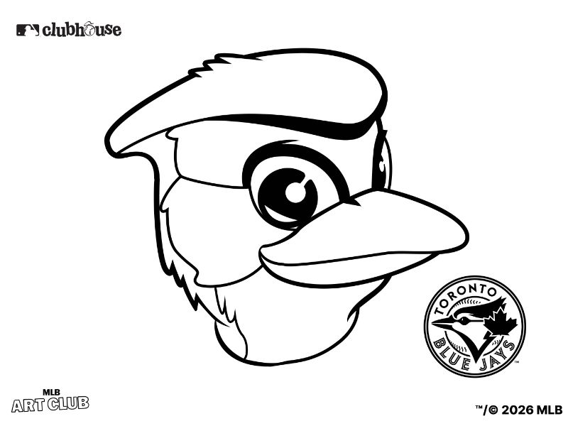 Toronto Blue Jays Ace Coloring Page