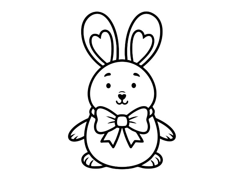 Bunny Coloring Page