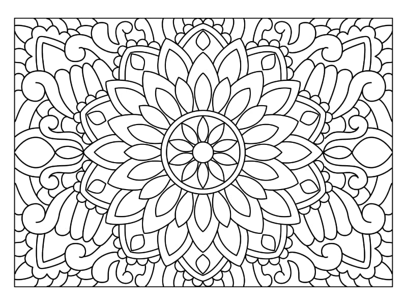 Mandala Coloring Page