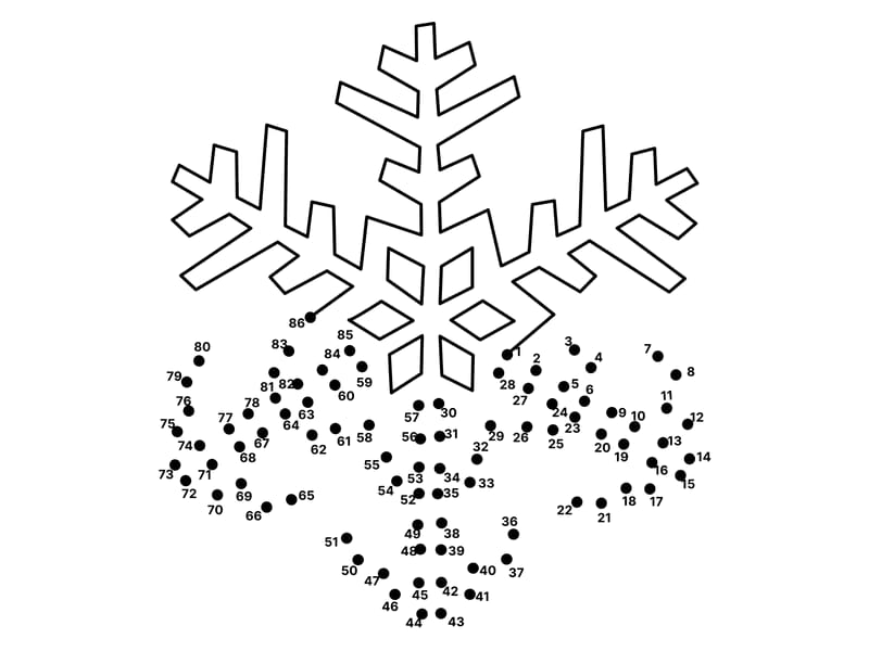 Snowdot Coloring Page