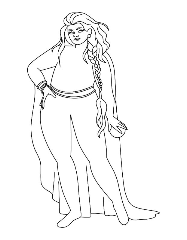 Villain Coloring Page