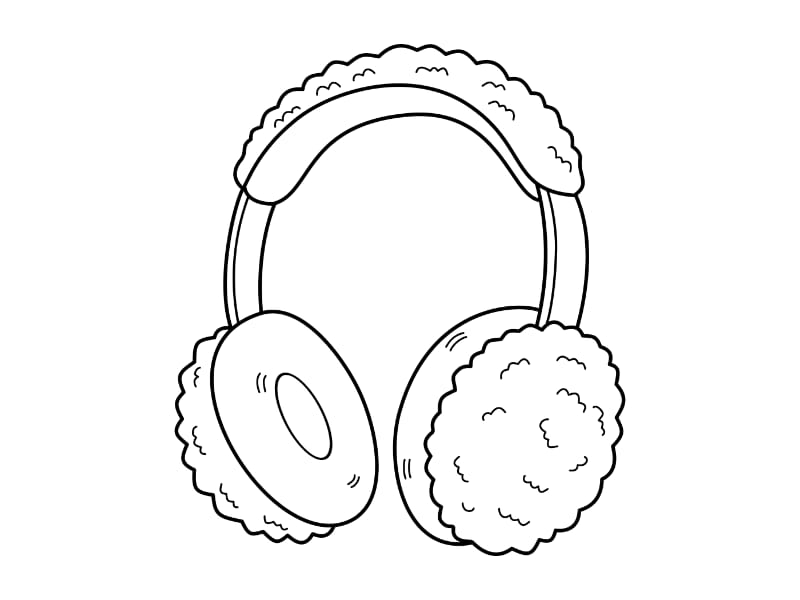 Earmuffs Coloring Page