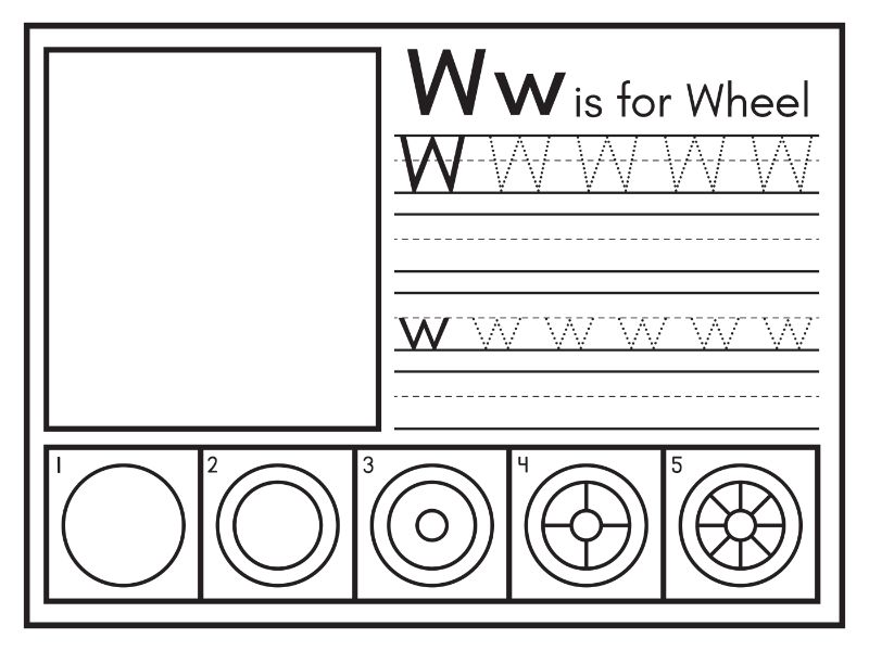 W Coloring Page