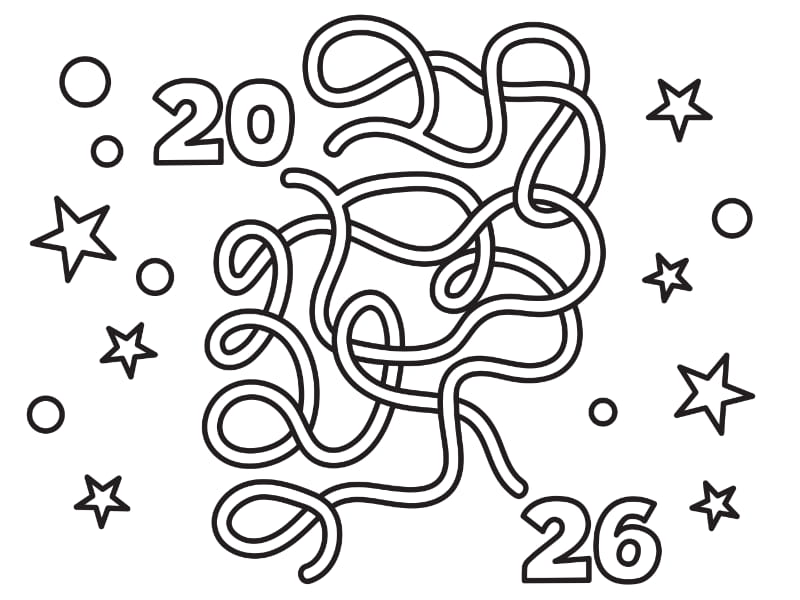 MazeNY2026 Coloring Page