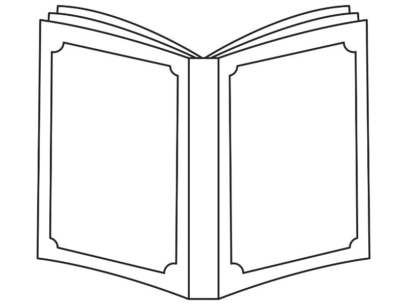 Book Cover Design Full Fancy Coloring Page