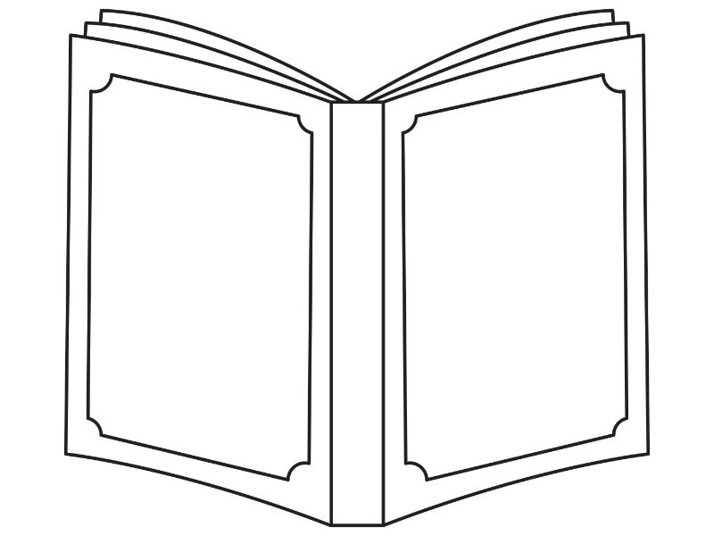 Book Cover Design Full Fancy Coloring Page