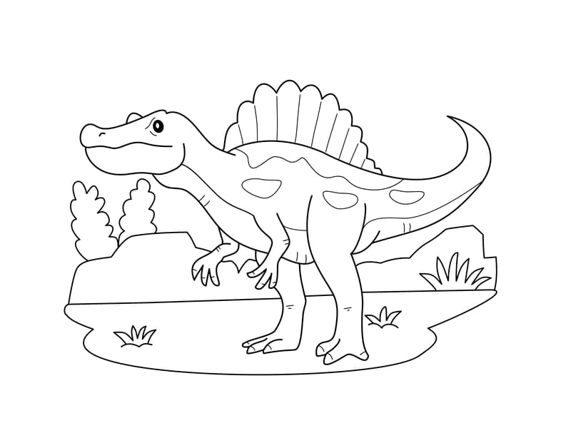 Spinosaurus Coloring Page
