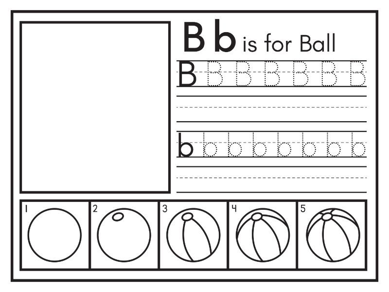 B Coloring Page