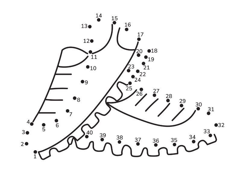 Soccer Connect Dots Coloring Page