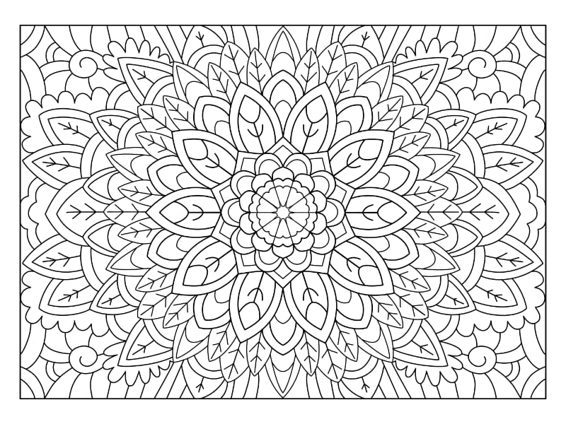 Mandala Coloring Page