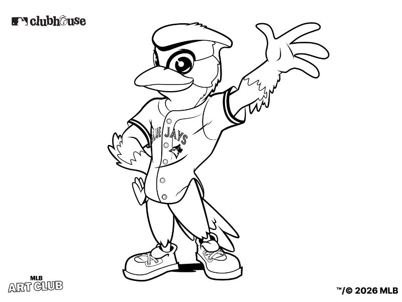 Toronto Blue Jays Ace Coloring Page
